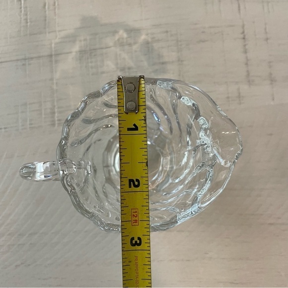 Colony Clear Mini Footed Creamer by Fostoria Heavy Swirl Pattern - Picture 11 of 13